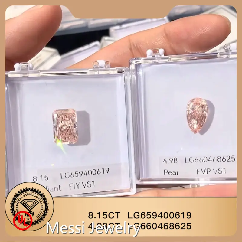 Proveedores de diamantes cultivados en laboratorio de 1 quilate de Messi Jewelry 1