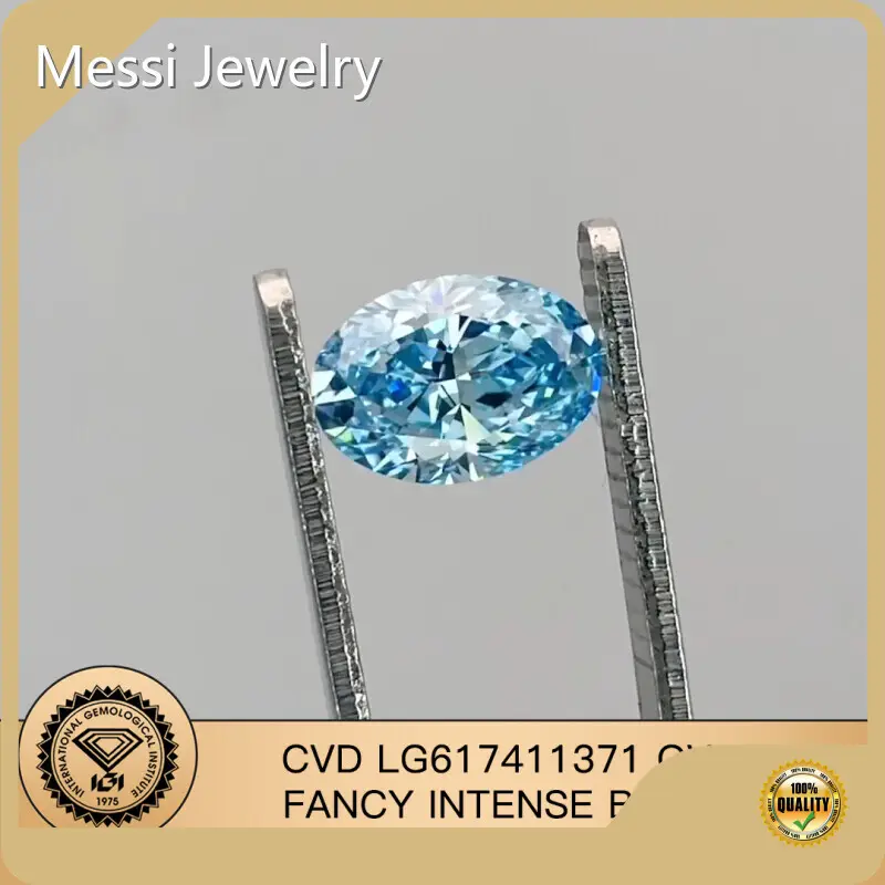 Fine Quality 3 Carat Oval Lab Grown Diamond for Jewelry 1