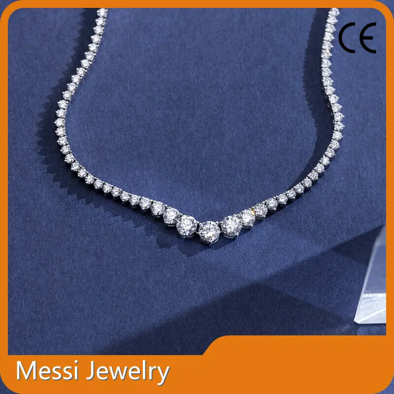 Kalung Berlian Tumbuhan Makmal Terbaik oleh Messi Jewelry 1