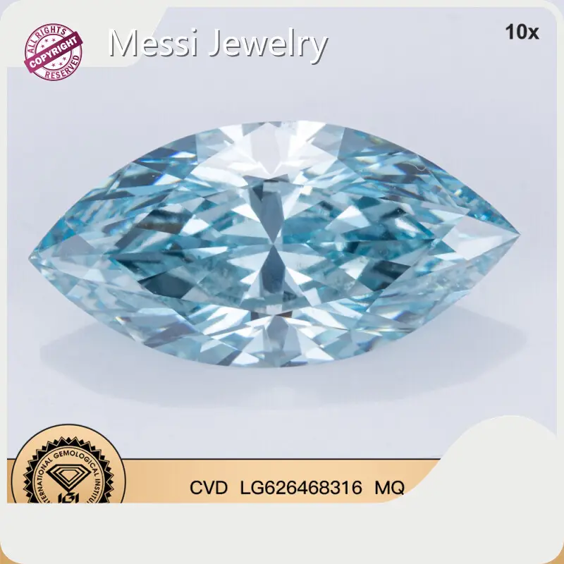 Berlian Marquise Ciptaan Makmal oleh Messi Jewelry 1