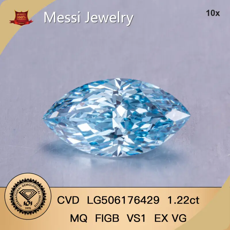 Barang Kemas Messi Berlian Marquise Tumbuhan Makmal 2 Karat Bekalan Berlian Marquise Tumbuhan Makmal 2 Karat 1