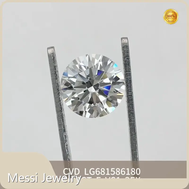 Berlian Bulat 2 Karat Buatan Makmal - untuk Cincin - Barang Kemas Messi 1