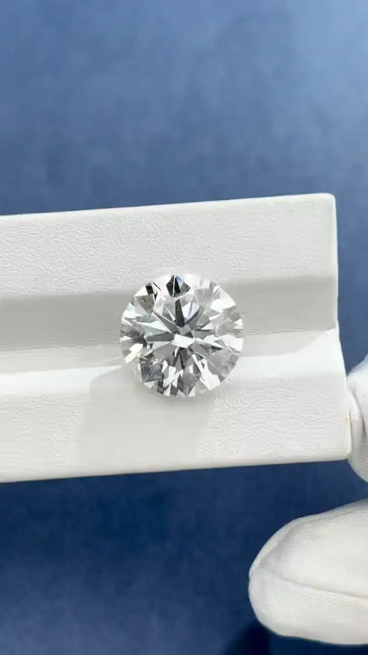 Messi Jewelry Customize 14.15CT  F VVS2 Round Lab Diamond in 18K Ring Size 5.5 USD9294-LG687589729 -Deposit 1