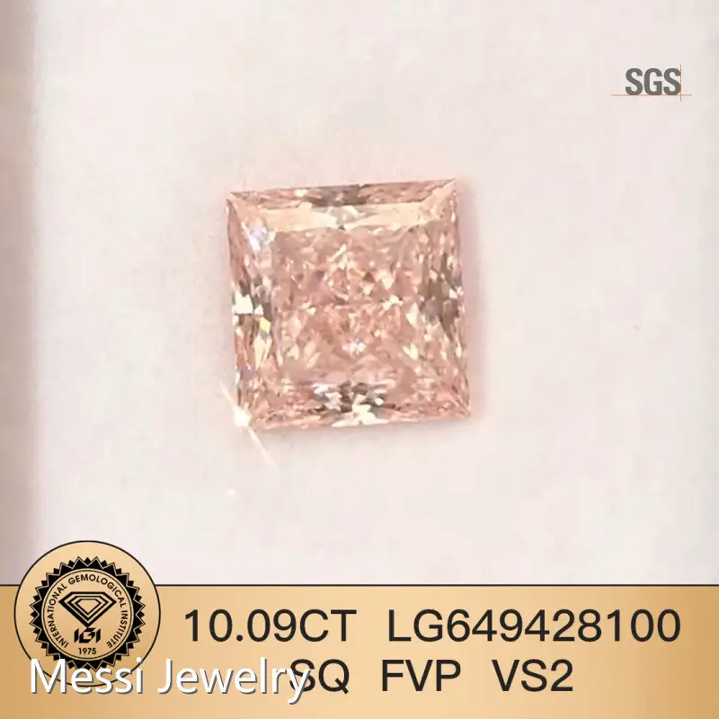 Diamantes rosa criados em laboratório da Princess Lab Diamond à venda para fornecedores de coleções de joias. 1
