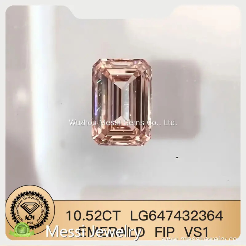 Preço confiável de diamante rosa cultivado em laboratório para coleção de joias 1