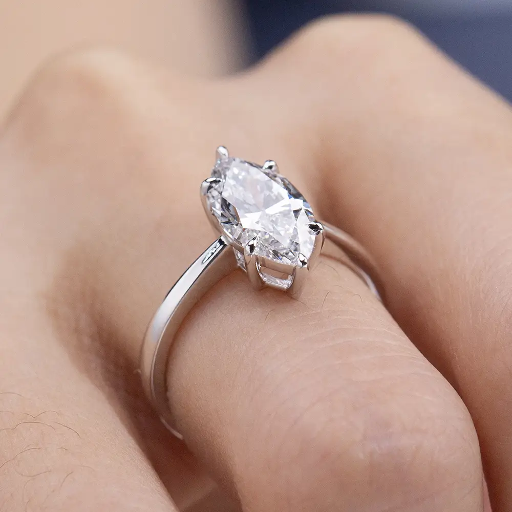 Customized Ring-IGI 784630633 MQ 2.57CT  D VVS2 USD1316 1