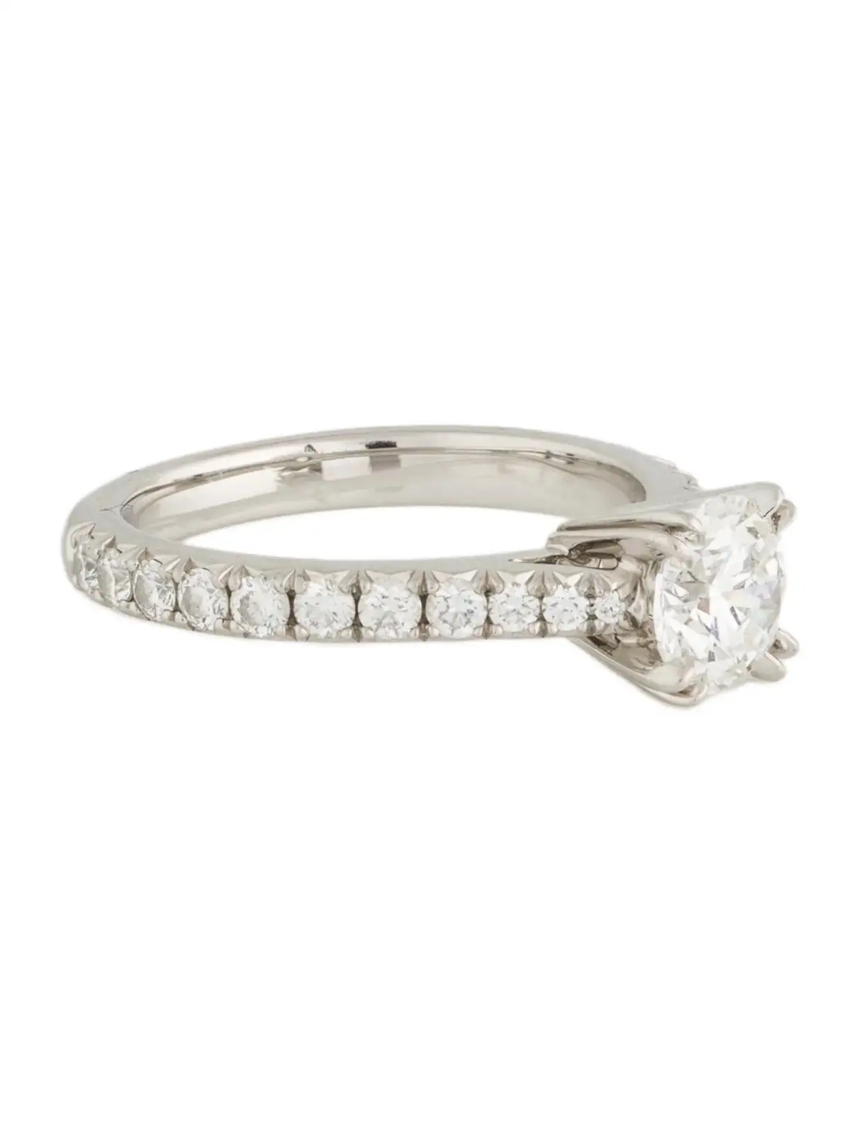 PT950 GULD RING LG731532867, rund, 10,27 karat, E VS1, 1