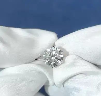 10K White Gold Size US3.5 RD 2.0CT VVS2 D Lab Diamond Engagement Rings-771645113 1