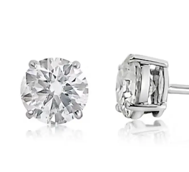 5ct oval loose diamond D VVS2 and 3ct D VVS2-2 Earrings 1