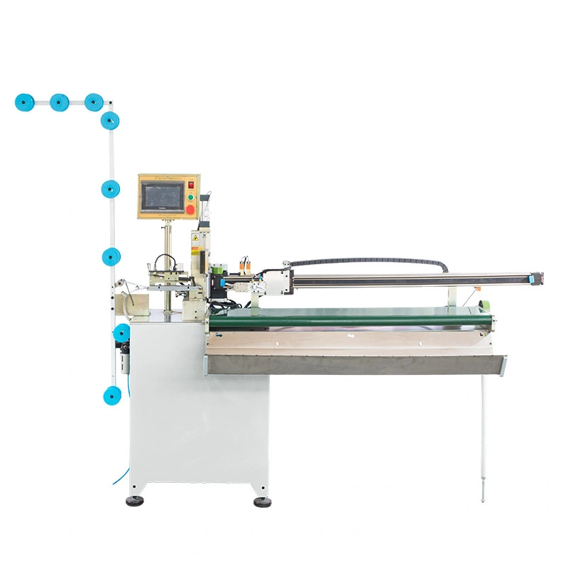 Full-automatic Closed-end Zipper Air-operated Towing Zig Zag Cutting machine ZY-708-B 1