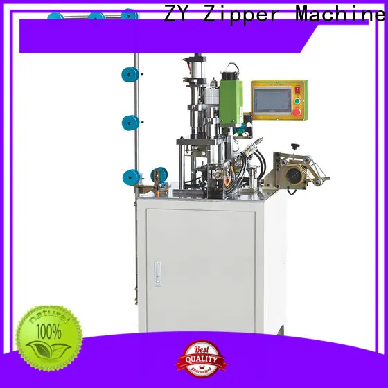 ZYZM Best metal slider mounting top stop zipper machine Suppliers for zipper manufacturer 1