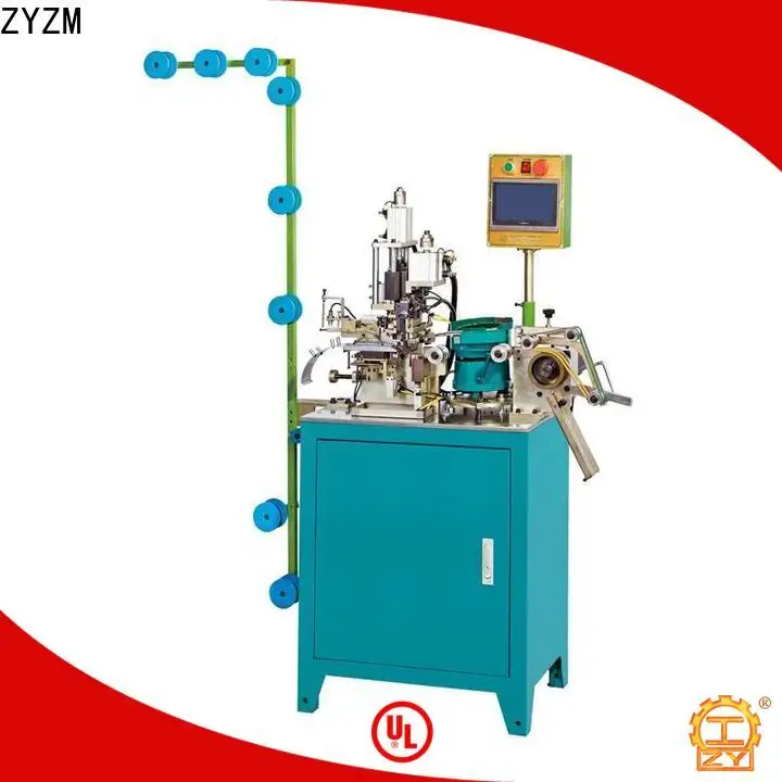 Latest metal slider mounting top stop zipper machine factory for zipper production 1