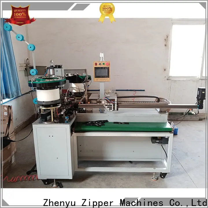 Custom zipper slider mounting and cutting machine factory for luggage bag zipper production 1