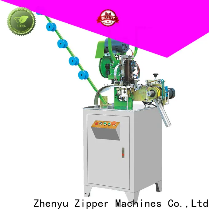 ZYZM metal slider mounting top stop machine factory for apparel industry 1