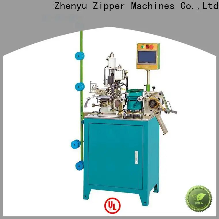 ZYZM Latest metal slider mounting top stop zipper machine Suppliers for zipper manufacturer 1
