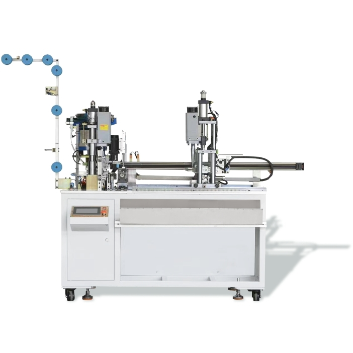 ZY-709N-D Full-Auto-Auto Ultrasonic Slider Montando paradas de doble soldadura y máquina de fabricación de corte 1
