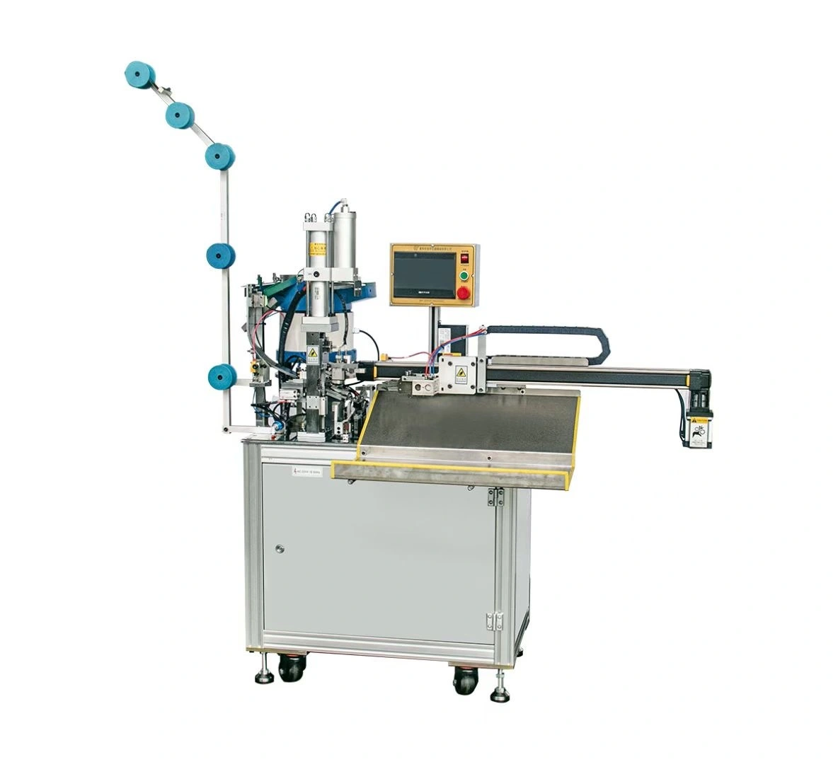 ZY-709N-A3 Full-Autom Nylon Slider de montaje y máquina de corte para bolsas (con estructura de máquina corta) 1