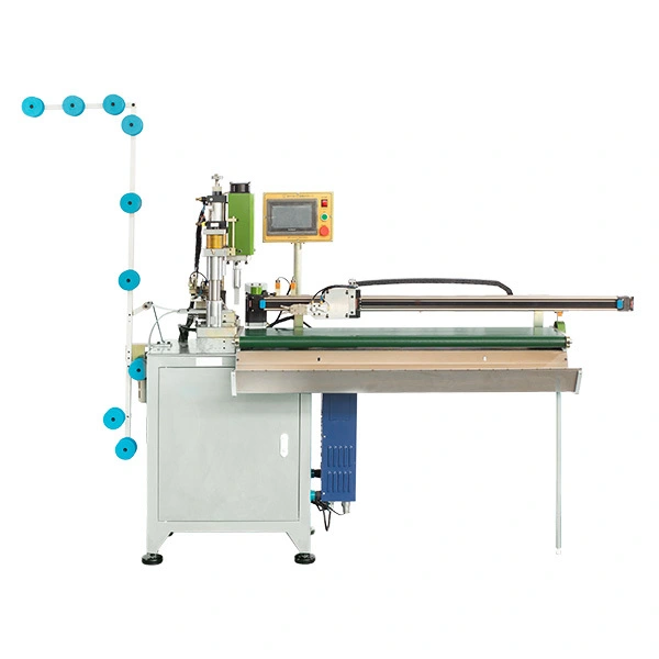 ZY-302-D Full-Auto Open-End Zipper Ultrasonic Towing Zig Zag Cutting Machine 1
