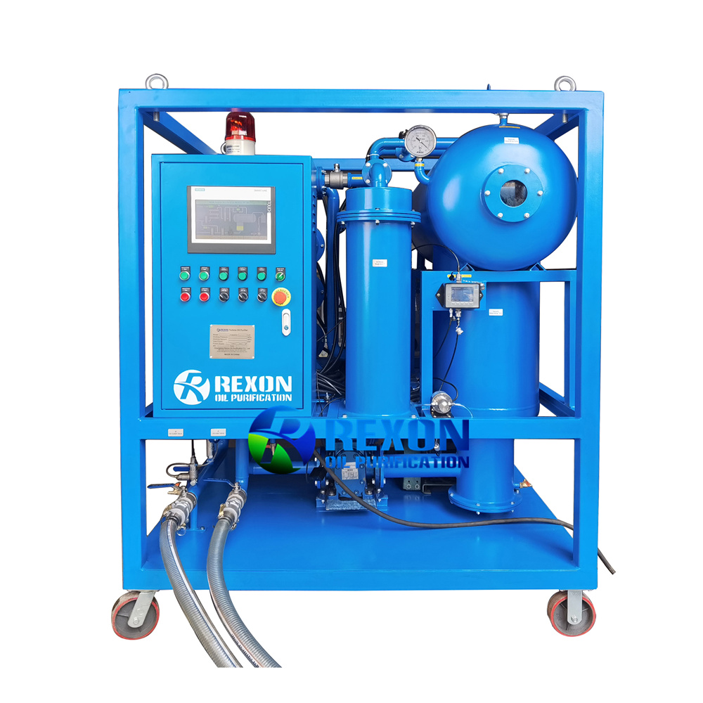 Turbo Filter Machine PLC Automatic Turbine Oil Filtration Machine with Online Moisture Tester