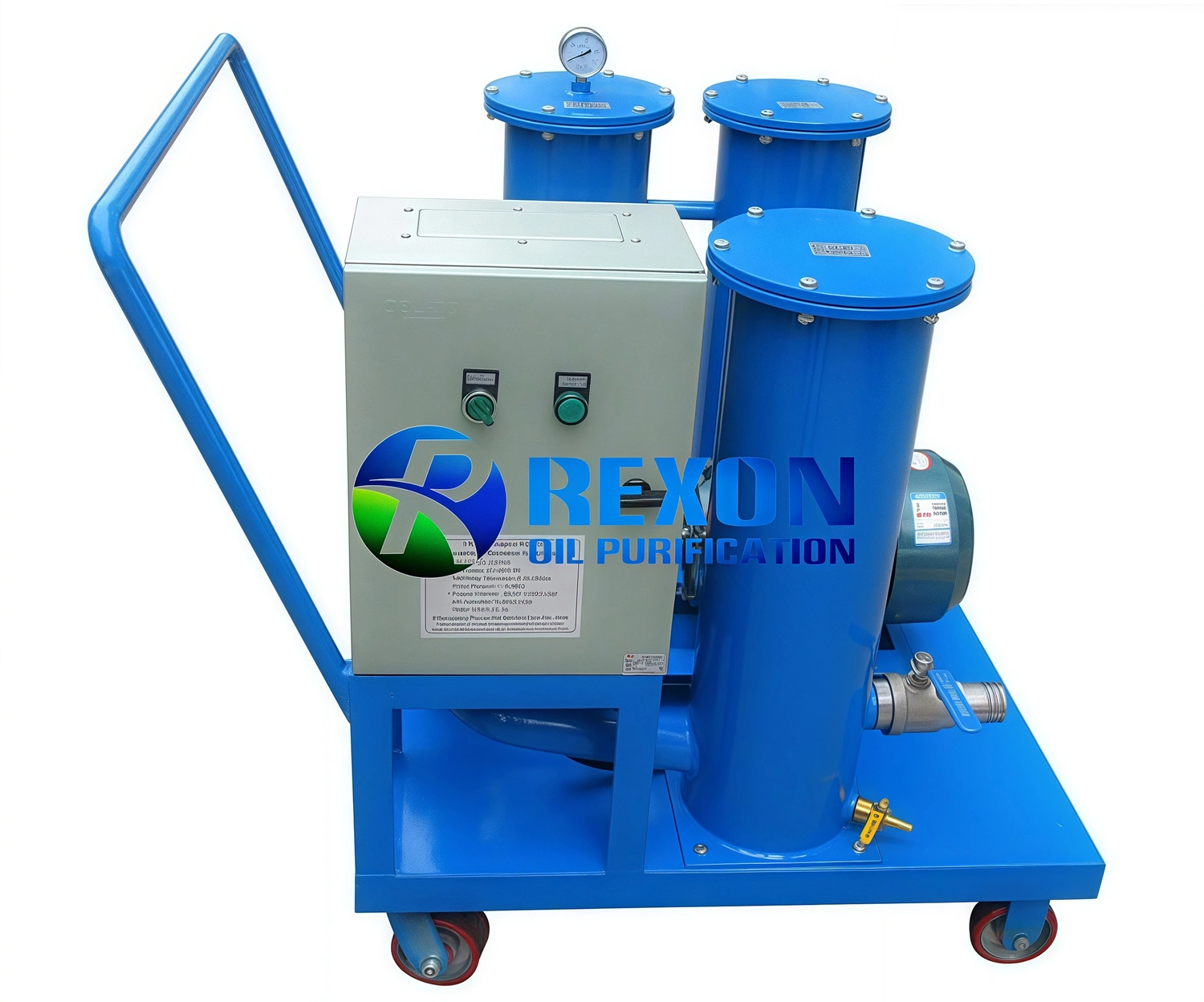 Purificador de óleo portátil com design de carrinho para óleo hidráulico e óleo lubrificante, com filtragem de alta precisão. 1
