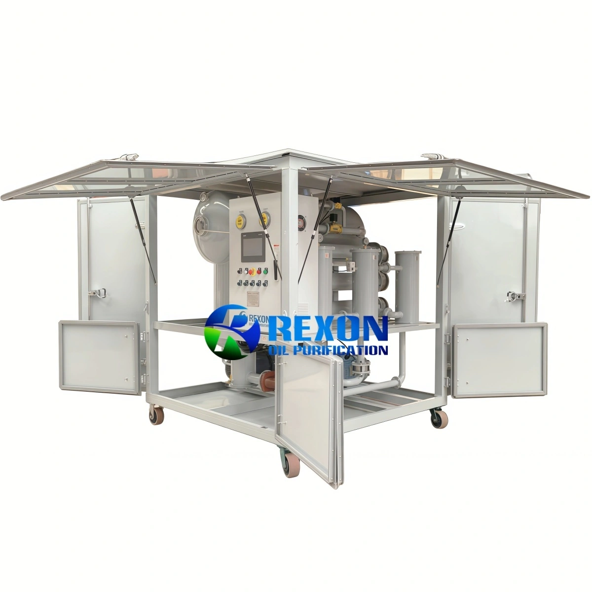 Máquina de filtragem de óleo isolante para transformador bipolar a vácuo à prova de intempéries 1