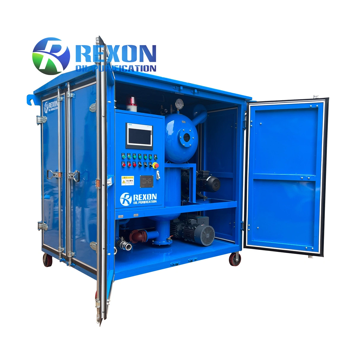 Máquina de filtro de aceite para transformadores de alto vacío de doble etapa con techo cerrado 1