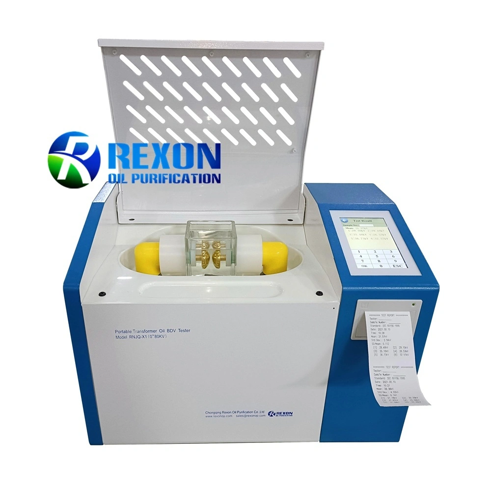 Insulation Oil Dielectric Strength Tester Transformer Oil BDV Tester 80KV 1
