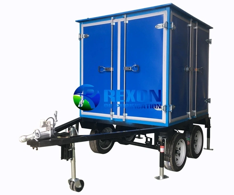 Enclosed Single Axle Trailer Mounted Mobile Type Transformer Oil Purifier 1