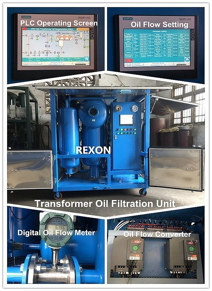 Oil Flow Variable from 0~9000Liters/Hour, High Vacuum Transformer Oil Filtration Machine ZYD-150 1