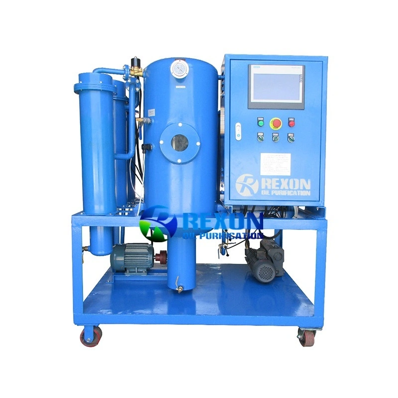 Purificador automático de aceite lubricante con PLC de 600 l/h y pantalla táctil 1