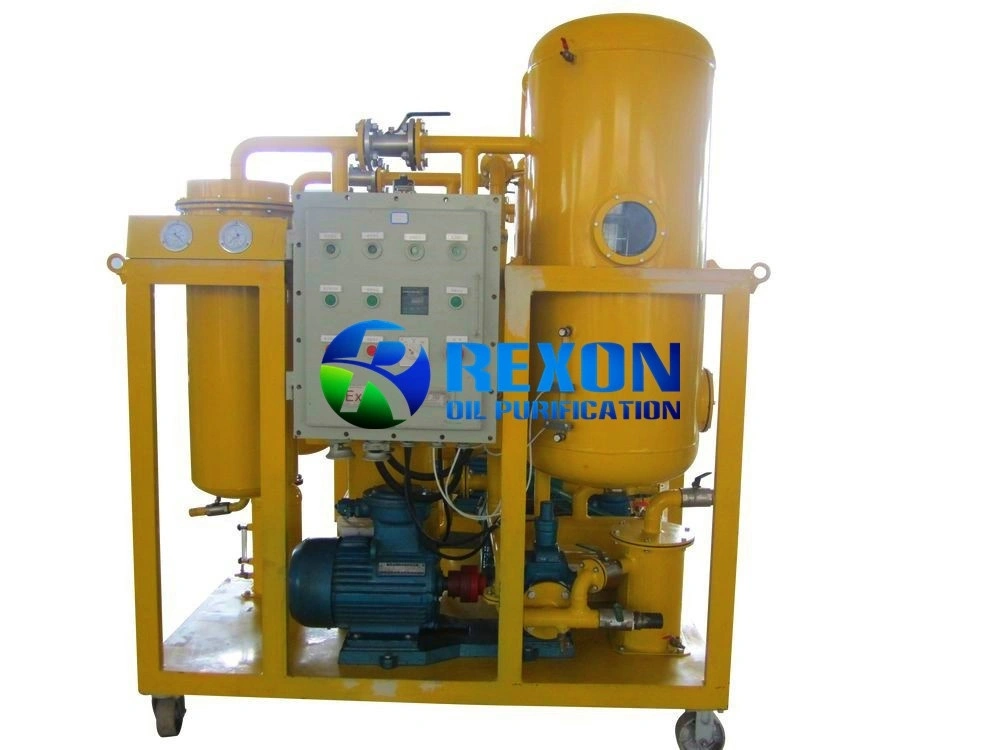 Planta de purificación y deshidratación de aceite al vacío Rexon para aceite lubricante usado TYN-100 (6000 L/H) 1
