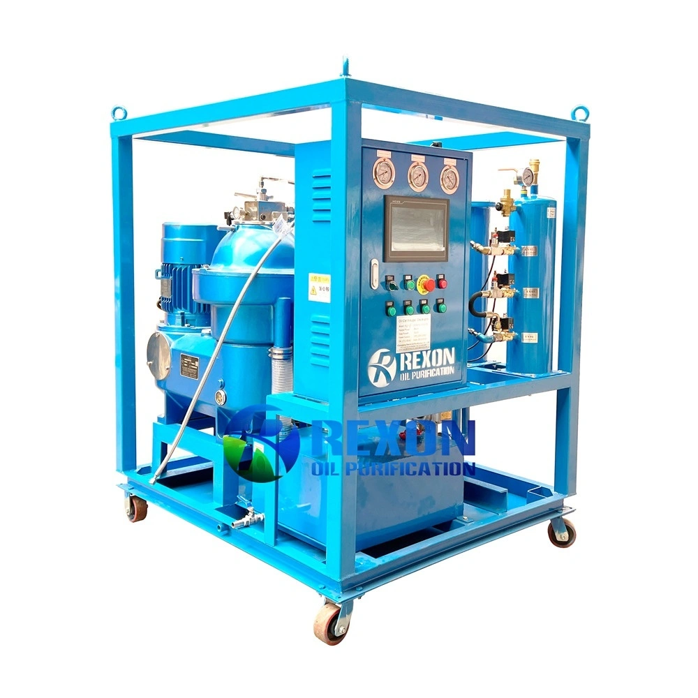 PLC Automatic Self-Discharging Centrifugal Oil Separator with Frame Design 1