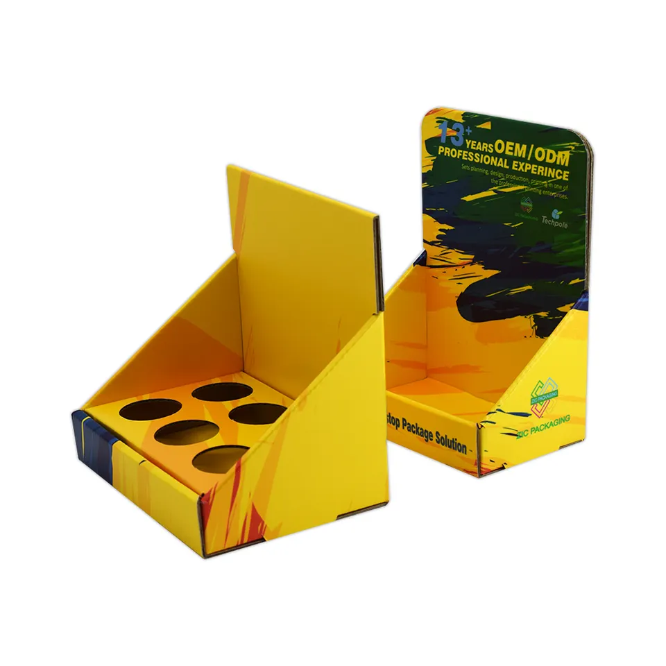 ILP Aangepaste PDQ Recyclebare kartonnen displaydoos met gat voor parfumverpakking Display Doos Display Counter Paper Box 8