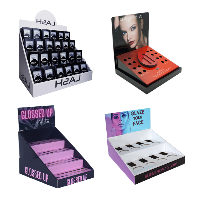 ILP Aangepaste PDQ Recyclebare kartonnen displaydoos met gat voor parfumverpakking Display Doos Display Counter Paper Box1 5
