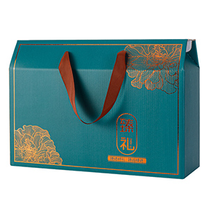 Embalaje de caja de dos aguas personalizadas con mango de cinta de cartón corrugado 8