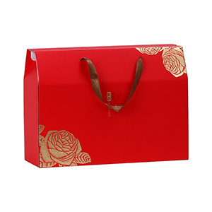 Custom Gable Box Packaging with Ribbon Handle Corrugated Cardboard Box 10