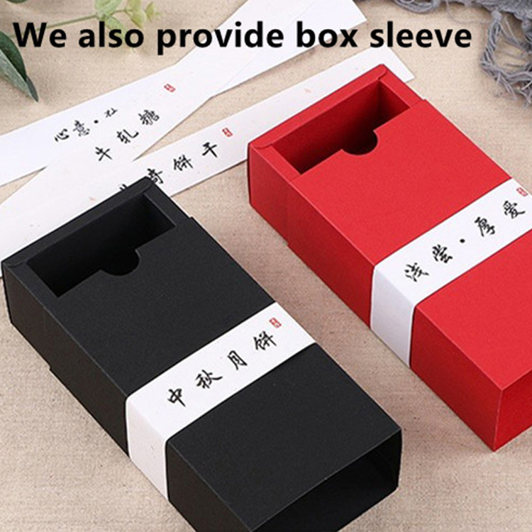 Custom Kraft Paper Drawer Box Jewelry Transparent Gift Box 9