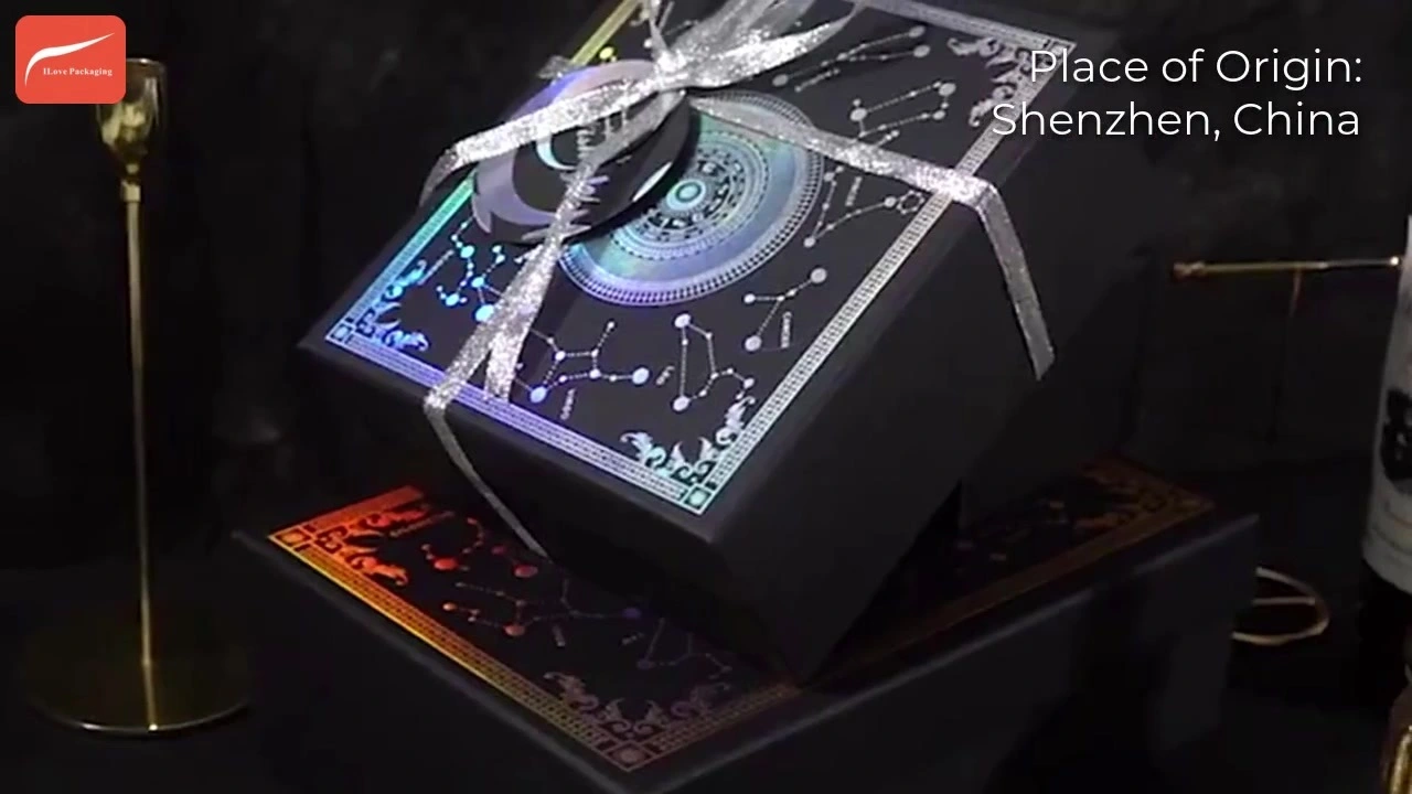 Custom Lid and Base Box Christmas Gift Box Constellation Starry Sky Birthday Hand Gift Box Large Rigid Box 1
