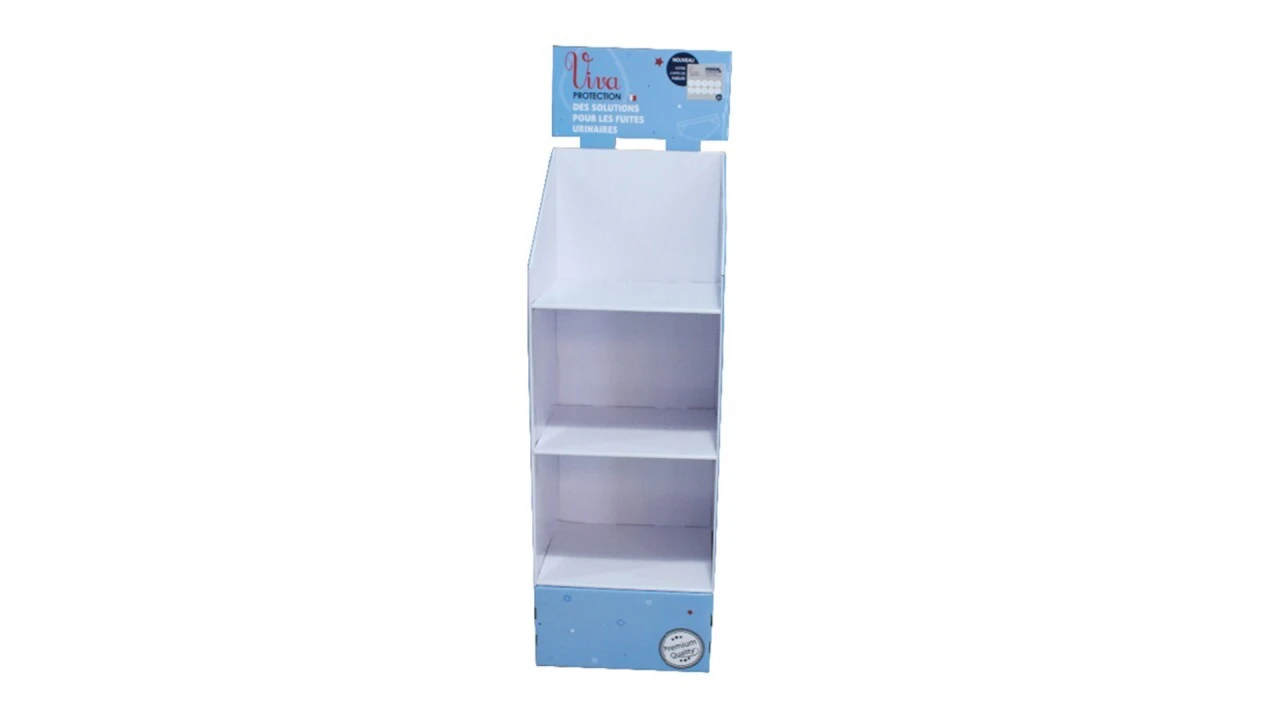 I Love Packaging Custom Cardboard Display Stand with Metal Tube 1