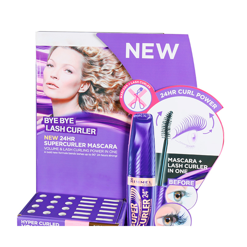 Ik ben dol op verpakking op maat gemaakte kartonnen vloerdisplays Pop voor cosmetische fabrikant uit China 4