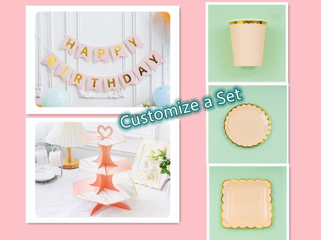 Aangepaste papieren cake display Stand Multi Layer Wedding Dessert Table Decoratie Verjaardagsfeestje Cupcake Set -up 5
