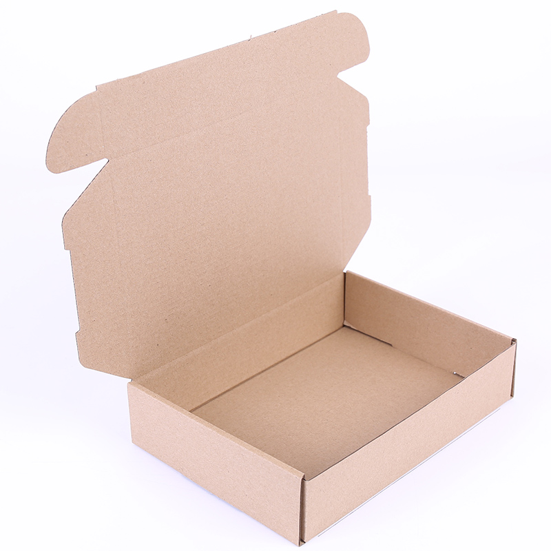 Wholesale Plain kraft paper cartons Cardboard corrugated box Shoes and clothing packaging box 16