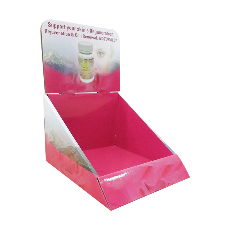 Fijne goederen display plank gegolfd bord display gebruikt voor winkelcentra promotionele goederen display plank 8