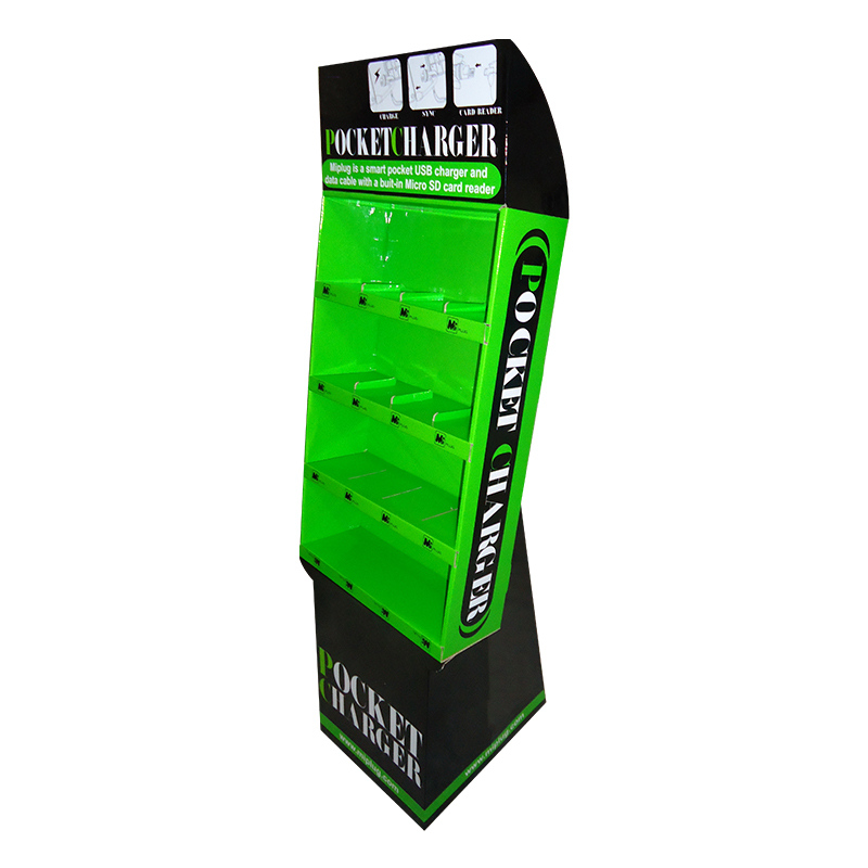 Fijne goederen display plank gegolfd bord display gebruikt voor winkelcentra promotionele goederen display plank 18