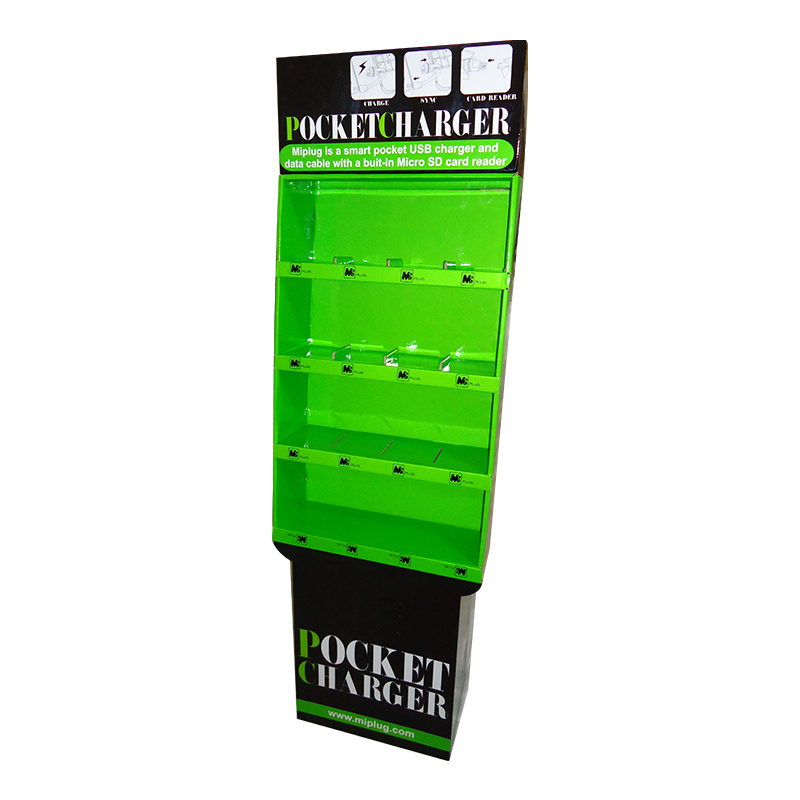 Fijne goederen display plank gegolfd bord display gebruikt voor winkelcentra promotionele goederen display plank 16