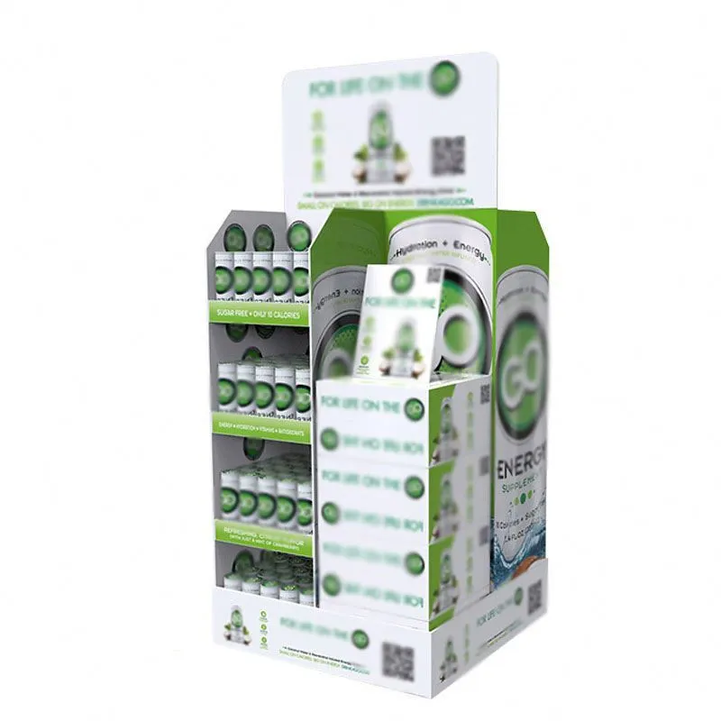 supermarket flooring Display shelf cardboard snack display rack promotion Food drinks Display Racks 1