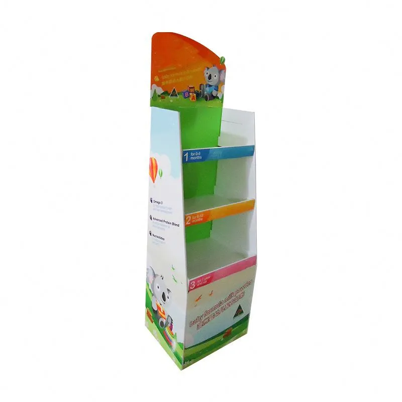 Custom floor corrugated board display stand promotional shoes display stand bread display stand 1