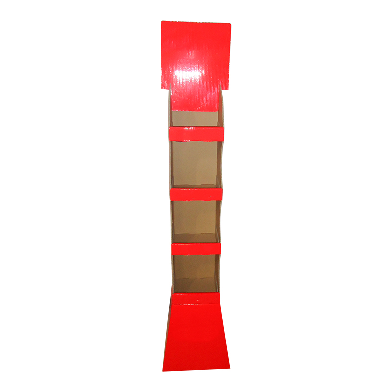 Aangepaste vloer golfbord display Stand promotionele schoenen Display Stand Bread Display Stand 8