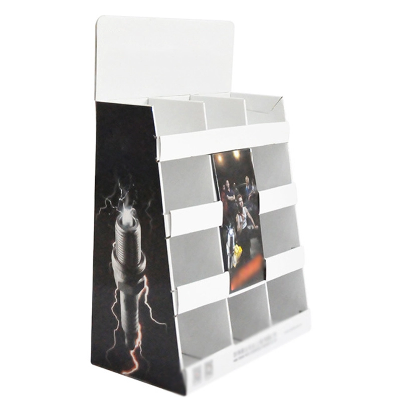 Printed custom cardboard floor display for food corrugated paper display stand for supermarket cardboard popular cardboard displ 1