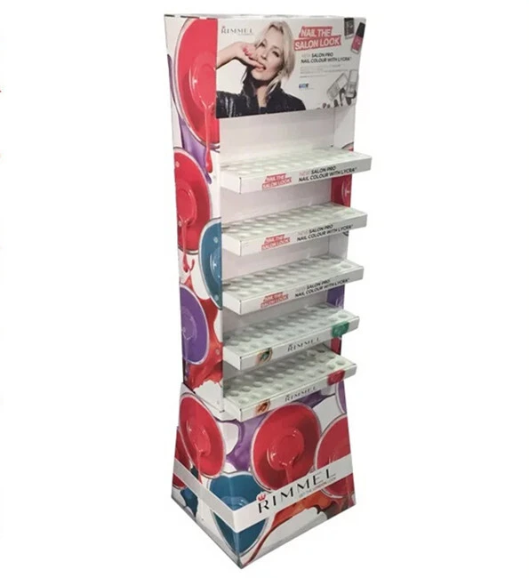 Supermarket cardboard products cosmetics food and beverage general promotion display stand hairdressing product 1